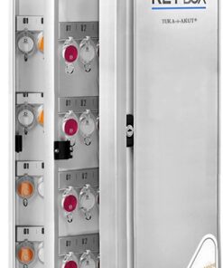 TUKA-i-AKUT Armario de Llaves para 305 Llaves, Metal Caja para Llaves con Cerradura y Llavero, Montaje en Pared, Caja de Almacenamiento para Guardar Llaves de Aleación de Aluminio, TKD8650-305