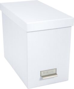 Bigso Box of Sweden 944145544 White Fibre Panel Folder Holder 35 x 18.5 x 27 cm