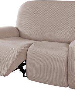 Fundas elásticas para sofás reclinables, Fundas de Spandex para sillones reclinables. | Fundas de sofá con parte inferior elástica