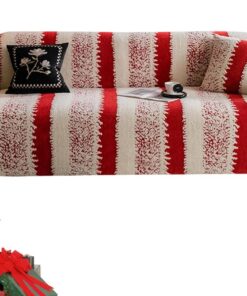 para Sofá Elástica Lavable en Rojo para Cojines y Mantas | s de Sofá Navideñas Para Sala Dormitorio Sillón Hogar Interiores