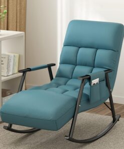 Mecedora Con Respaldo Ajustable ,sillones Para El Salón Plegable 5 Velocidad Ajustable,sillon Relax,butacas De Salon,Moderno Sillón Reclinable Butaca Salon De Relax,Tumbonas Jardin Exterior ( Color :