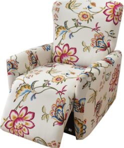 Fundación elástica WWQQKJ Funda sillón relax moderna, impresa antideslizante lavable 1 plaza (color 12)