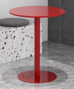 Mesa de Bar, mesas Altas Rojas de 23,6 Pulgadas para cóctel, Bar, Pub, café, té, Comedor, bistró, Mesa al Aire Libre, mesas auxiliares Independientes para Escritorio de Desayuno, Mesa auxili