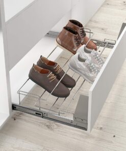 Zapatero extraíble y Extensible para Instalar en un Frente de cajón para Armario, Ancho 450-650 mm