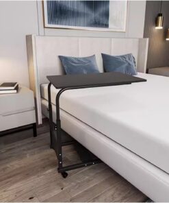 Mesa rodante para Oficina Mesita de Noche Dormitorio en la Cama Mesa for computadora portátil Ajustable móvil Dormitorio Escritorio con litera Escritura