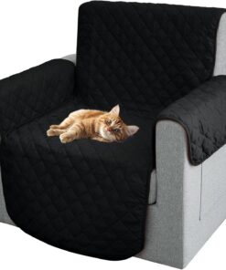 Comart - Funda Sillón Majestic - Acolchada Reversible - 1 Plaza - Negro