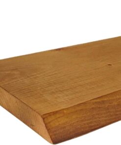 Relaxdays Estantería de Pared rústica, Madera Maciza de Pino, Canto Natural, Estante Flotante, 3x70x22 cm, marrón