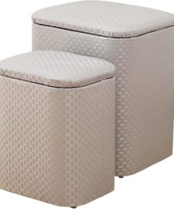 Banco de Almacenamiento de Entrada Taburete de Almacenamiento Multifuncional Taburete de tocador Taburete de pie de Madera Maciza Sofá Silla para el hogar Cama Caja de Cola Pequeño