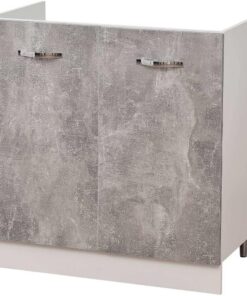 Shally Dogan Mueble de Cocina con 2 Puertas modulares, 80 x 50 x 85 cm, Color Gris