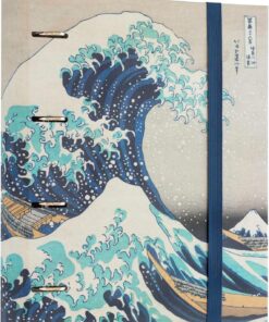 Grupo Erik Archivador 4 anillas Ola de Kanagawa - Carpeta A4 anillas tapa dura | Material escolar y papeleria Vuelta al Cole