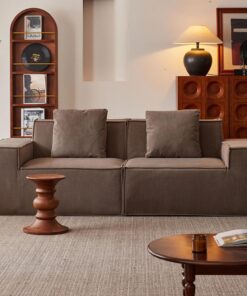 Sofá seccional de 118in dloud, sofá seccional Modular Moderno con Asiento Profundo, sofá de Pana de 3 plazas de Espuma de Memoria, para Sala de Estar, Dormitorio, apartamento, Oficina en casa