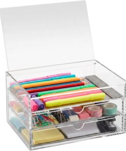 Osco Acrylic 3 Drawer Chest with Flip-up Lid (A3279)