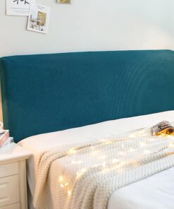 Funda para Cabecero de Cama Cubierta Prueba de Polvo,Protectora Todo Incluido,para la Decoración del Dormitorio(Blue,220 cm/86.6 in)