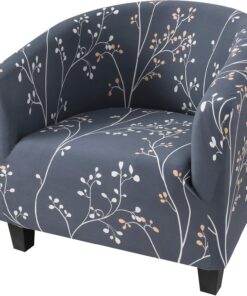 Funda elástica para silla de club, funda para sillones de baño, protector de muebles para sala de estar (04)