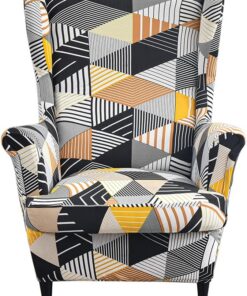Fundas de sillón orejero elástica 1 Plaza Funda para sillas de Orejas 2 Piezas Cubre Sillón Fundas para sillas con Respaldo de alas