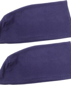 DOITOOL 2 Piezas Funda Elástica para Reposabrazos de Sofá Vellón Grueso Protección para Hogar y Oficina de Color Azul Marino