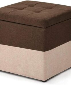 Tocador Taburete de Almacenamiento con reposapiés, Taburete de sofá de Tela de Moda Banco de Almacenamiento de Almacenamiento Creativo Banco de Zapatos de Cambio Otomano 40 × 40 ×