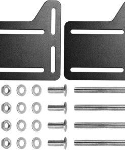 Adaptador Universal Cabecero 2 Piezas Adaptador Metálico de Modificación | Extensores Armazón Cama para Hogar Dormitorio Hotel Cueva de Sueño Montaje Pie de Cama