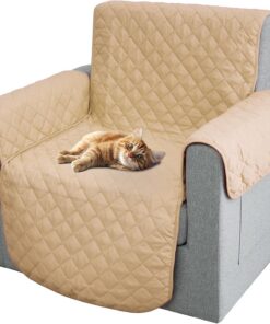 Comart - Funda Sillón Majestic - Acolchada Reversible - 1 Plaza - Beige