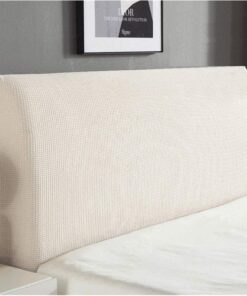Funda de cabecera de Cama de algodón Doble, Funda de cabecera de Cama, protección de Muebles, de Tela elástica, decoración de Dormitorio a Prueba de Polvo(9,120 * 70CM)
