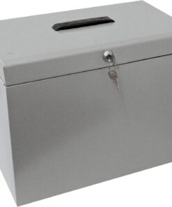 Cathedral Metal Box - Caja archivadora para fichas A4, gris