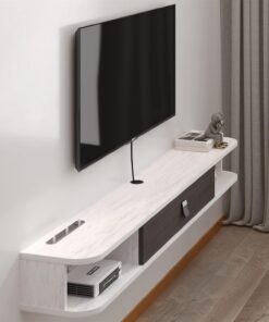 Mueble de TV Colgante, estantería de Pared, de Madera, Soporte Flotante para TV