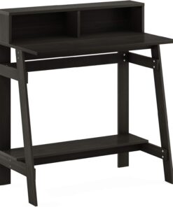 Furinno Simplistic Escritorio De Computadora, Madera, Espresso, Talla única