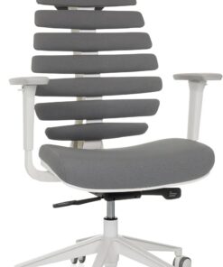 hjh OFFICE Silla de Oficina Profesional Silla giratoria Ergo Line W con Respaldo ergonómico Incl. Soporte Lumbar, Gris Oscuro