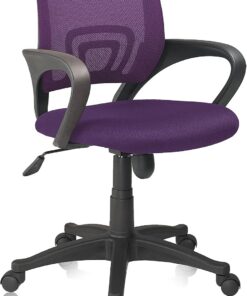 Phase, Silla Giratoria de Oficina, Escritorio o Despacho, Acabado en Violeta, Medidas: 60 cm (Ancho) x 60 cm (Largo) x 90-102 cm (Alto)