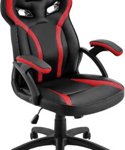 MARSGAMING MGC118BR Silla Gaming Ergonómica en PU y Nylon, Regulable, Rojo, Large