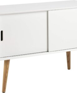 AC Design Furniture Aparador Mariela, Puertas 2 Piezas, Madera, Blanco, 100 x 38 x 69.5 cm