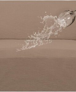 HMJGDZG 100% Couch Dual Waterproof Cover, Stretch Jacquard Slipcover, Leakproof Furniture Protector for Kids, Pets, Dog and Cat (Oversized Sofa, Dark Gray)
