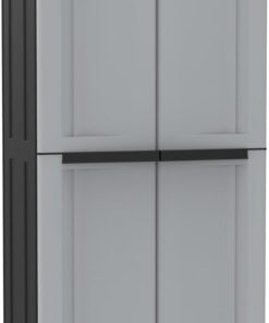 Terry, Twist Black 2680, Armario 2 Puertas, 3 Estantes Internos. 68x39x170 cm