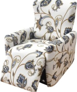 Funda elástica for sillón de relajación, fundas for sillón de relajación reclinables, antideslizantes, estampadas modernas, fácil de instalar y lavar, funda for sillón reclinable de 1 plaza(Color 03)