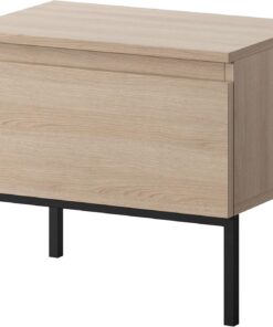 Selsey BEMMI - Mesilla de Noche - Roble Lindberg - Patas metalicas