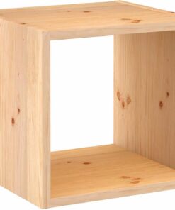 Astigarraga Kit Line Estantería Modular 1 Cubo Dinamic, Madera Maciza de Pino - 36,2x36,2x33 cm