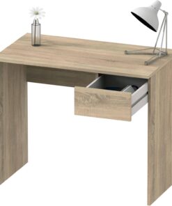 MUEBLES PITARCH | Escritorio, Mesa con Cajón de Ordenador, Juvenil de Estudio, Roble Cambrian, 75x90x50cm (Alto x Ancho x Fondo) Colección Tibet