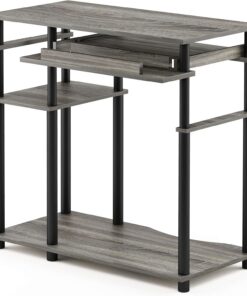 Furinno Estantería Roble francés gris/negro.