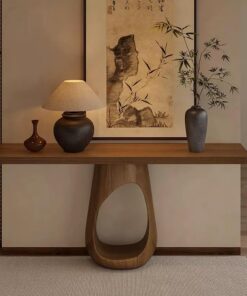 Artístico De madera entrada consolas, Sala de estar decorativo recibidor mesa, Vintage recibidor consola mesa, recibidores mueble pasillo estrecho, Bordes redondeados, Fácil de instalar.(60*25*75cm)