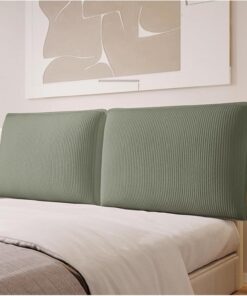 Cojín para cabecero, almohada de lectura, funda de cama de pana, respaldo acolchado suave, protector a prueba de polvo