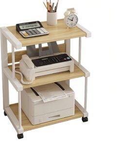 Estantería de Tres Niveles para Altavoces, Mueble para TV, Soporte para Consolas de Videojuegos, Soporte para vídeos, Soporte para Tocadiscos, Adecuada para hogares, Salas de Estar, oficinas