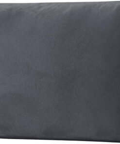 Yeahmart Funda de cojín de asiento de sofá, fundas de cojín de terciopelo elástico, fundas de cojín de repuesto para cojines individuales con parte inferior elástica (gris, 2 plazas)