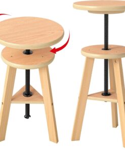 Taburete de madera para dibujar, taburete de artista de 48 a 66 cm con altura ajustable, silla de cocina, taburetes de bar de madera, apto para dibujo al aire libre, hogar, cocina, bares
