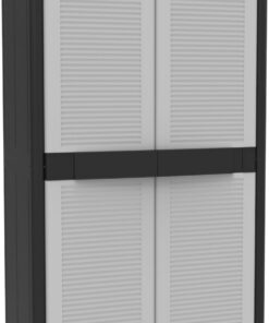 Terry, Jumbo Cab 2900 Qblack, Armario 2 Puertas, 3 Estantes Internos. 89,7x53,7x180 cm