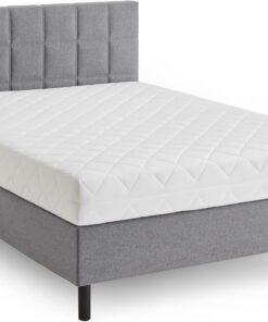 Atlantic Home Collection Nikola Cama con Base integrada, Incluye colchón con núcleo de muelles H2