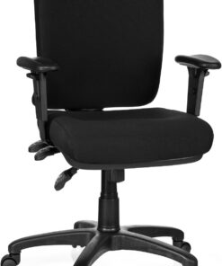 hjh OFFICE 702200 Silla de Oficina Zenit Base Tela Negro, Silla giratoria ergonómica, Respaldo Ajustable, Ajuste de Altura, Silla de Escritorio