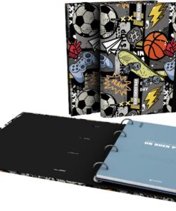 Grafoplas - Carpeta Anillas A4, Carpebook Bits&Bobs Free Sport, Incluye Recambio + Separadores + Planner + Pegatinas + Sobre Transparente, Perfecto para Escolares