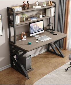 Mesa ordenador Mesa de Pc, escritorio for el hogar, Hutch, mesa todo en uno, tablero combinado con orificios, mesa de juegos for estudio, escritorio de oficina for dormitorio Escritorio gaming(Grey,12
