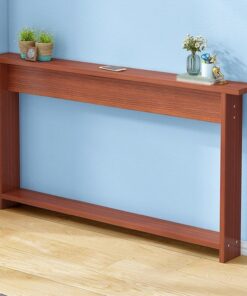 Mesa Consola Madera Estrecha y Larga para Detrás del Sofá Mesa Rectangular Madera contra la Pared Mesa Delgada para Parte Trasera del Sofá(Brown,120 * 15 * 65cm/47.2 * 5.9 * 25.6in)