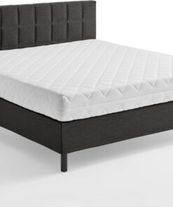 Atlantic Home Collection Nikola Cama con Base integrada, Incluye colchón con núcleo de muelles ensacados H2